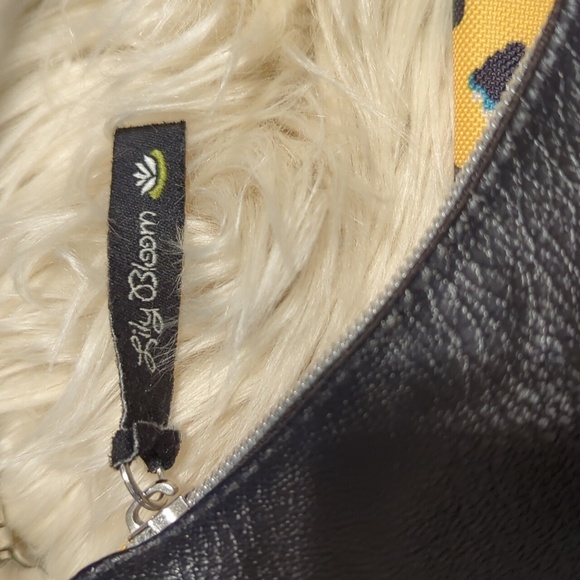Lily Bloom shoulder bag purse yellow flower or animal print - Picture 3 of 8